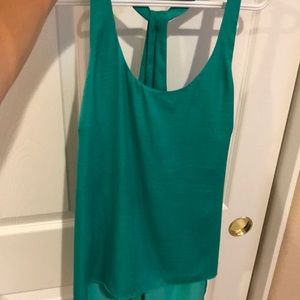 Bcbg Maxazria green silk top